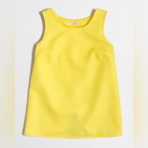 J. Crew Crossed-back jacquard tank top in Vivid Yellow - Size 16